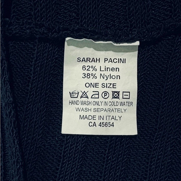 NWOT, Sarah Pacini, Sleeveless Knit Dress, One Size, Black & White - Picture 8 of 12